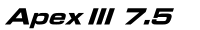 Apex3 7.5