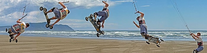 Kite LandBoarding sequence