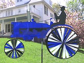 Blue Tractor Wind Spinner