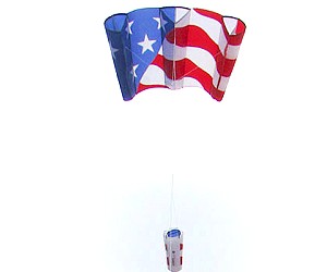 USA Kite Tail Patriotic Red White Blue Light Weight Nylon Material Metal Swivel 